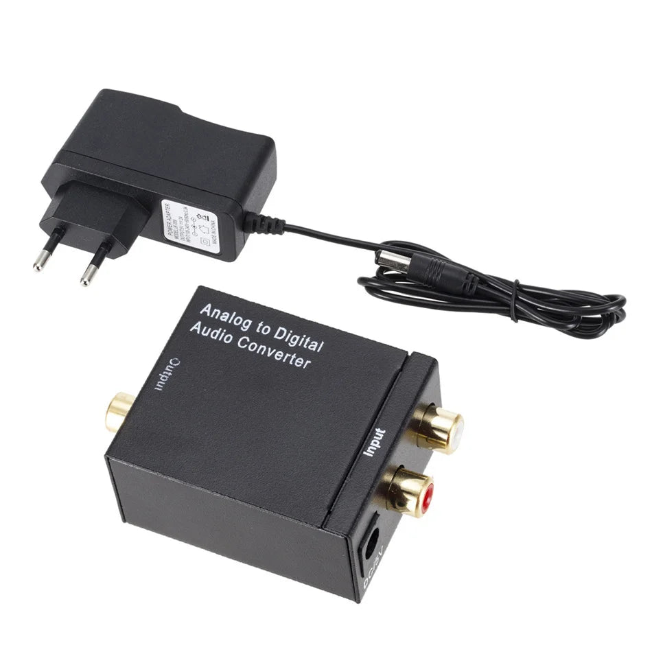 Latest Analog To Digital ADC Converter Optical Coax RCA Toslink Audio Sound Adapter SPDIF Adaptor For Apple TV For Xbox 360 DVD