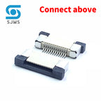 10PCS 0.5mm 1.0mm FPC FFC Connector Flat Cable PCB Connectors SMT ZIF 4 5 6 7 8 10 12 16 18 20 26 28 30 32 36 40 50 54 60P P