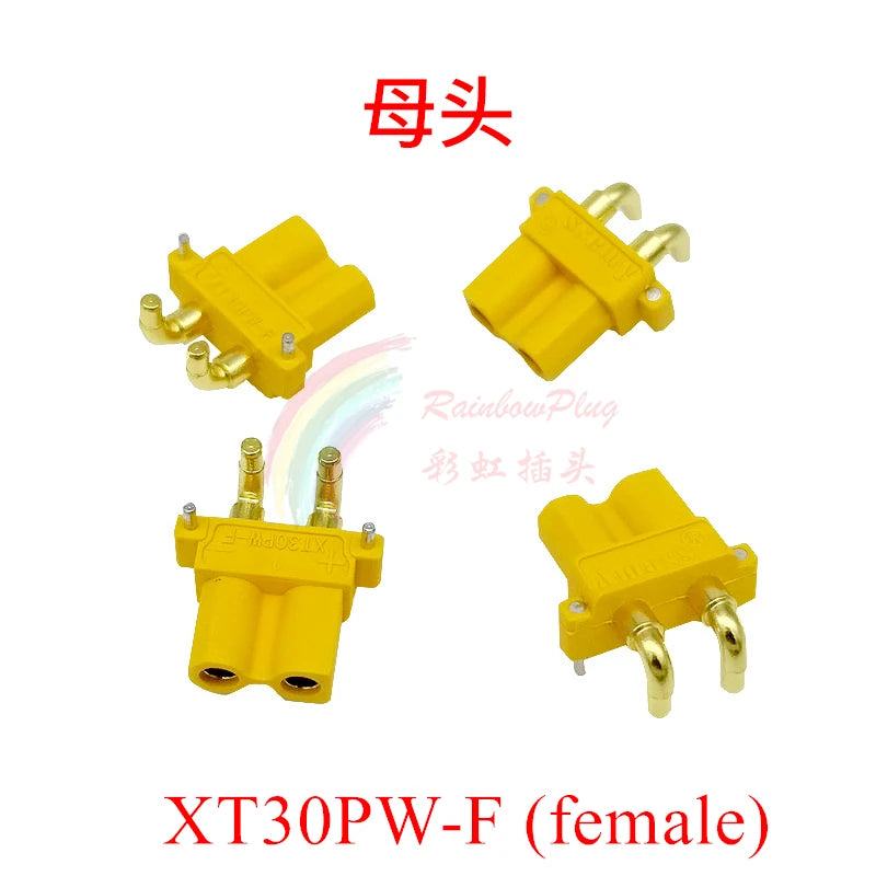 Amass XT30PW Female Or Male PCB Board Plug Banana XT30 Connector XT30PW-M or XT30PW-F or XT30U-F