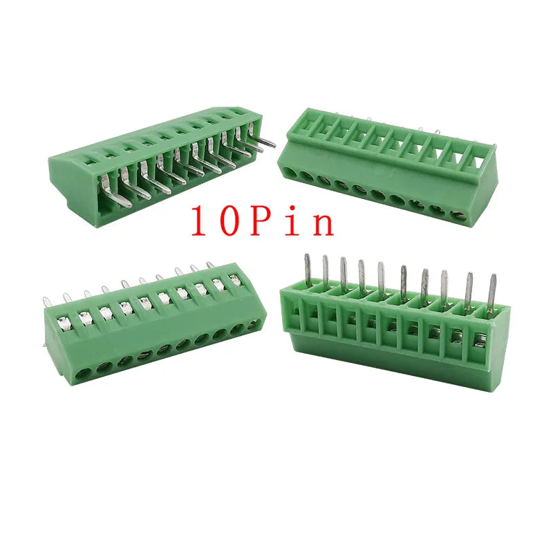5/10Pcs KF128 2.54mm PCB Mini Screw Terminal Block Connector KF128-2.54 2/3/4/5/6/7/8/9/10/12/14/16Pin 150V 6A for 26-18AWG Cabl