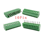 5/10Pcs KF128 2.54mm PCB Mini Screw Terminal Block Connector KF128-2.54 2/3/4/5/6/7/8/9/10/12/14/16Pin 150V 6A for 26-18AWG Cabl