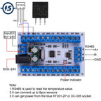 8CH Modbus RTU RS485 R4DCB08 Temperature Receiver Relay Module Temperature Acquisition Collector Paperless Recorder for PLC