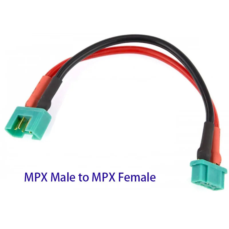 XT30 XT60 XT90 XT90S EC2 EC3 EC5 Tamiya MPX Deans JST Male to Female Extension Cable Wire 14awg 10/15cm for RC Battery Charger