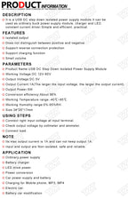 1/3PCS USB DC step down module Isolated power supply buck converter stabilizer 12V 24V 36V 48V 72V to 5V 1A