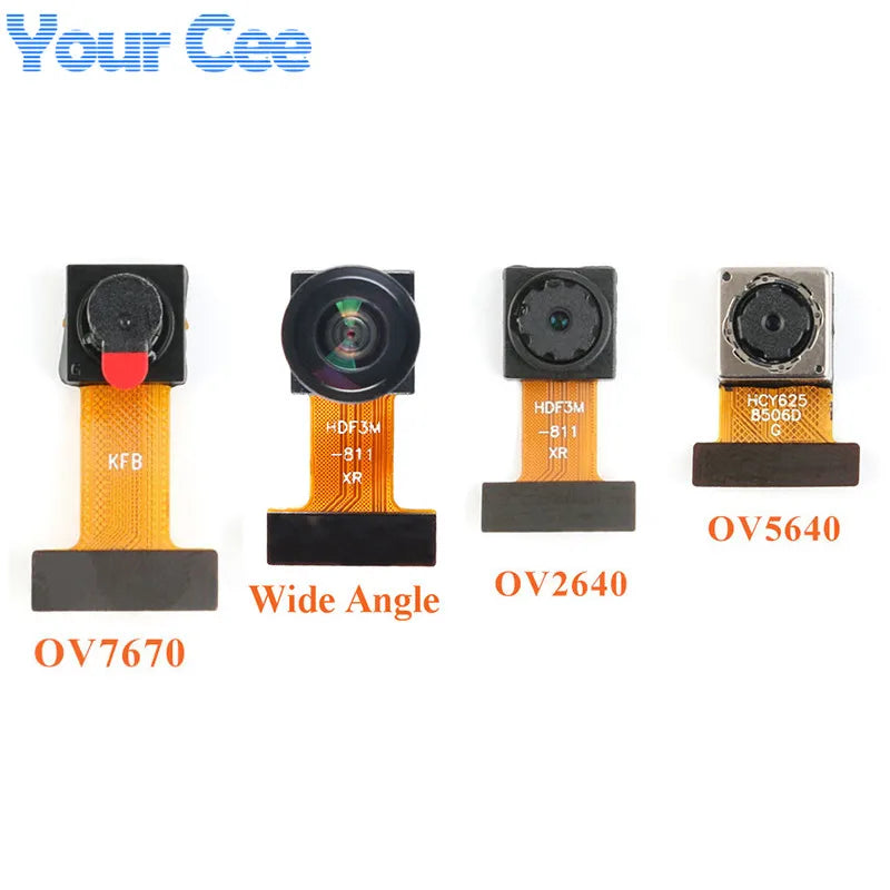5pcs/1pc OV2640 OV7670 OV5640-AF Mini Camera Module CMOS Image Sensor 2 Million Pixel Wide Angle Camera Monitor Identification