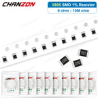 100Pcs/Lot 0805 1% High Precision SMD Resistor 0ohm 330 470 1K 39K 43K 47K 56K 62K 68K 75K 82K Ohm 1/8W Surface Mount Resistance