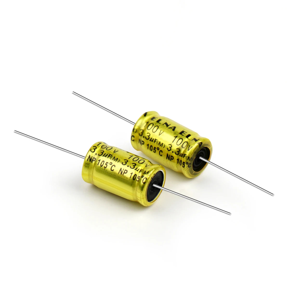10Pcs 100V Horizontal Speaker Audio Capacitor Non Polarity Frequency Divider Crossover Polypropylene 1UF 1.5UF 2.2UF 3.3UF 4.7UF