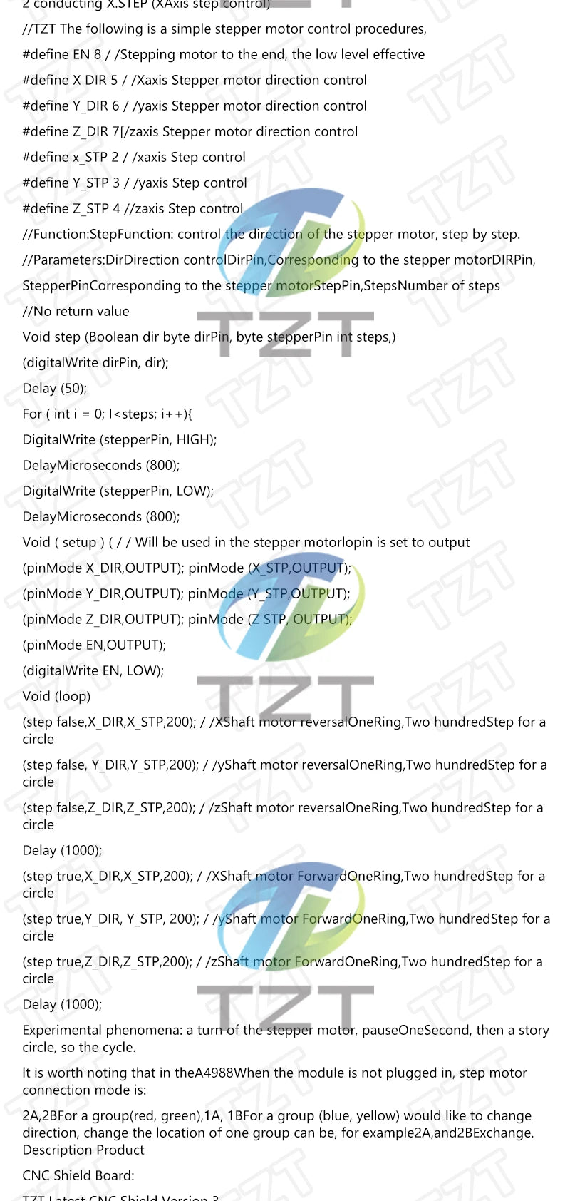 TZT CNC Shield V3 Engraving Machine 3D Printe+ 4pcs DRV8825 Or A4988 Driver Expansion Board For Arduino + UNOR3 With USB Cable