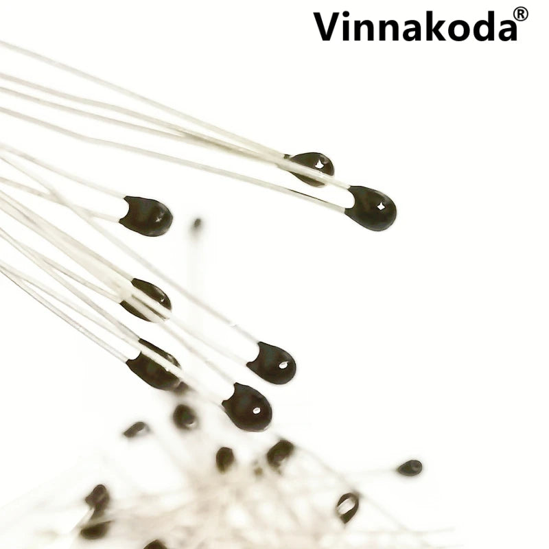 20PCS NTC Thermistor Thermal Resistor MF52A 1K/1.5K/2K/2.2K/2.7K/3K/3.3K/4.7K/5K/6.8K/10K/15K/20K/30K/40K/47K/50K/100K B3950-1%