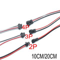 1-50 pairs JST SM led Connector 2pin / 3pin / 4pin Male And Female Set 2 3 4 pin Wire cable pigtail Plug for LED Strip