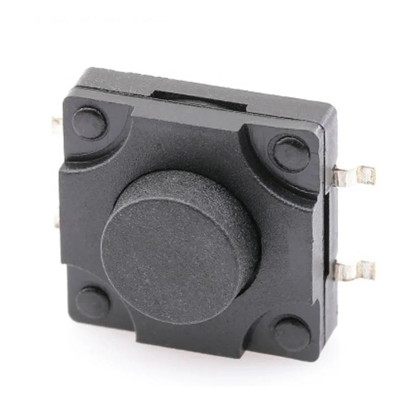 10PCS 12*12*5MM Tact Switch Push Button Switch 12V Copper 4PIN DIP Micro Waterproof Switch Button for TV Toys Home Use Button