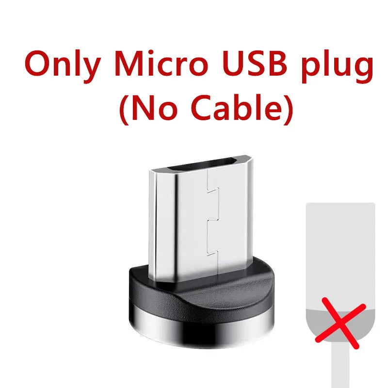 Magnetic Cable Micro USB Type C Magnetic Charge Charger Cable for Huawei Samsung Android Mobile Phone 1m 2m cable