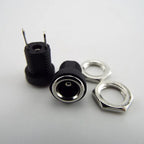 DC022B 5.5 X 2.1mm DC Power Jack Supply Socket Connector DC Female 2 Terminal 2 Pin Panel Mount Connector Plug Adapter 5.5*2.5