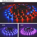 WS2812B USB LED Strip RGB WS2812 Addressable Pixel Tape 14Keys Remote Controller For TV Back Under Cabinet Lamp 1-5M DC5V