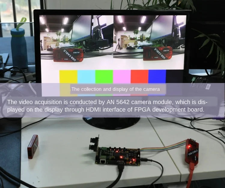 Alinx XILINX FPGA Black Gold Development Board Spartan-7 VIVADO AX7050 XC7S50FGG484 Companion video tutorial