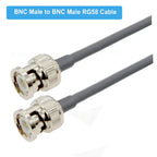 BNC Male to BNC Female Jack RF Adapter Pigtail RG58 Cable 50 Ohm RF Coaxial CCTV Camera Extension Cord RF Coax Jumper