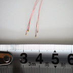 0.1mm Wired Chip Led SMD 0201/0402 3V Led Lamp Models Train Pre-soldered Micro Litz