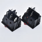 5pcs 30A 250V KCD2 KCD4 Rocker Switch DPST 4 Pin 6Pin Red Lighted 120V Rocker Toggle Switch ON Off Heavy Duty 22*29 High voltage