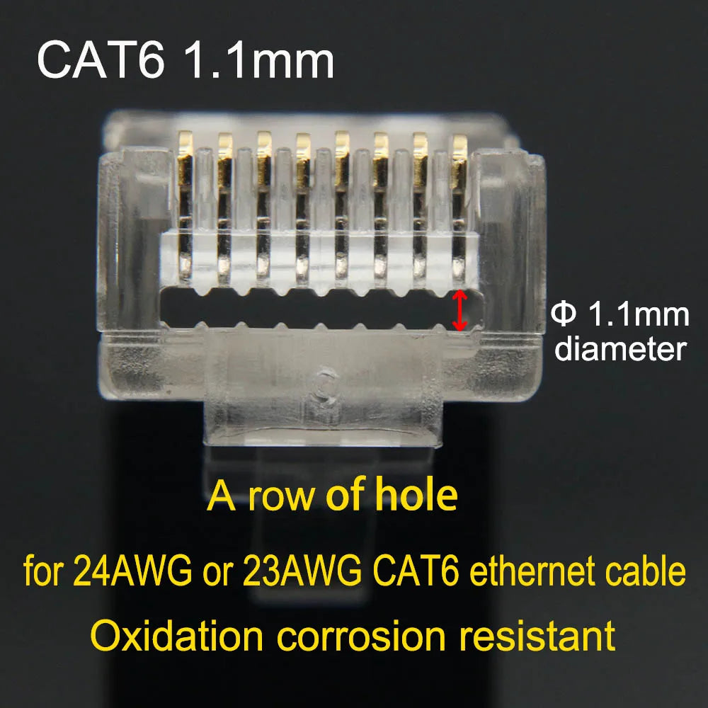 Xintylink RJ45 CAT6 Connector SFTP FTP STP Ethernet Cable Plug CAT5E CAT5 RG RJ 45 Network CAT 6 Metal Shielded Jack LAN 50U/6U
