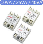 SSR-10 25 40 50 60 75 80 100DA DC Control AC SSR White Shell Single Phase Solid State Relay Without Plastic SSR-25DA SSR-40DA