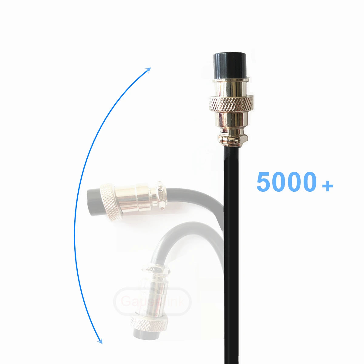 Aerial Circular Connector Aviation Plug GX16 With Shielded Cable Wire 2m GX-16 Female 2 3 4 5 6 7 8 Pins Customization Supported