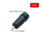 5PCS DC 7909 Power Plug Portable Laptop Travel Charger Adapter DC 5.5x2.1mm Female Jack to 7.9*0.9mm DC Power Plug Converter
