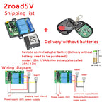 433Mhz RF Remote Control Wireless Switch DC 5V 12V 1CH 2 Way Relay Receiver and 2CH Transmitter For Door Electromagnetic Lock