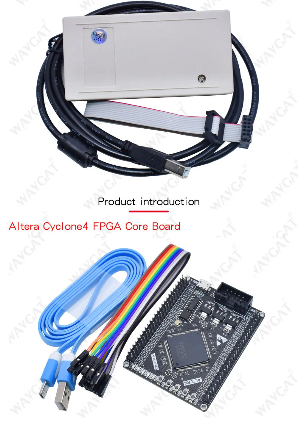 FT245+CPLD USB Blaster Download Cable FPGA / CPLD Downloader Altera High Speed Download Cable USB Type-B Interface Cable