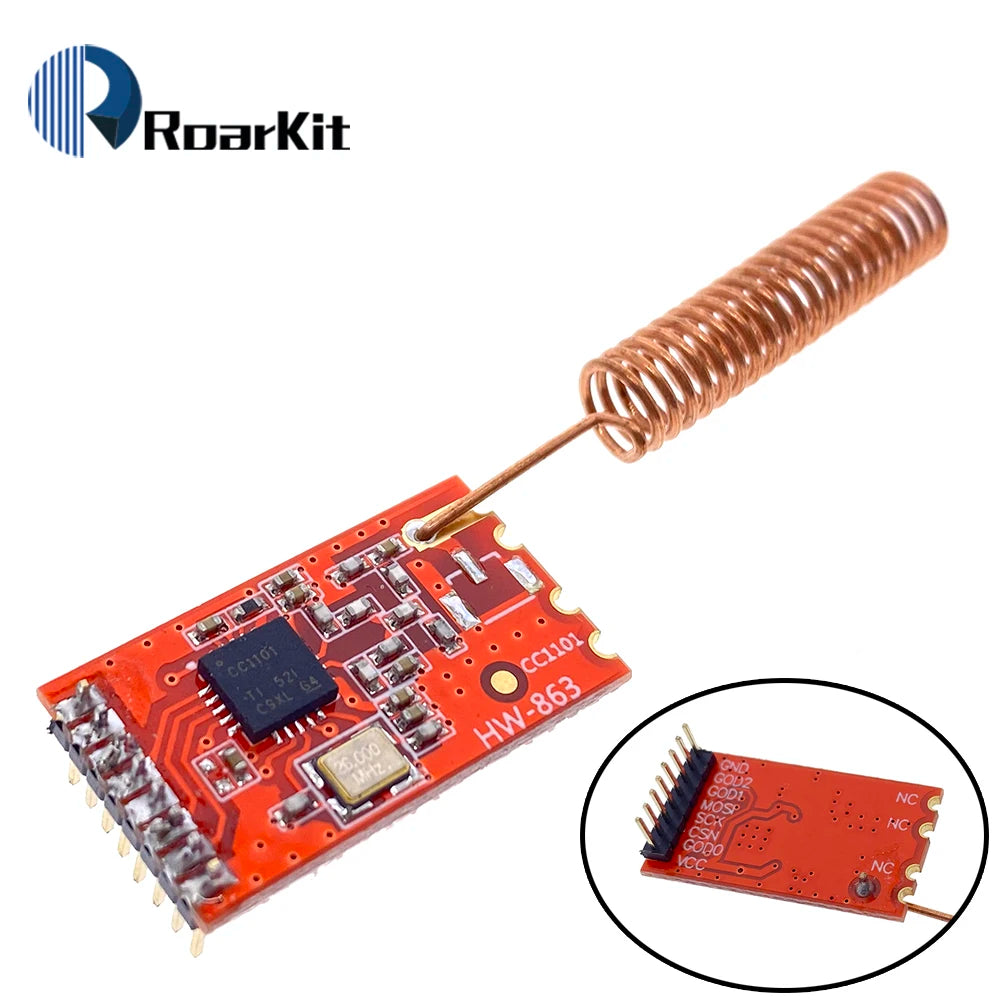 1/5/10PCS CC1101 433M 10mW Wireless Sender Transceiver Receiver Module NRF905/SX1212/SI4432 data transmission/transceiver