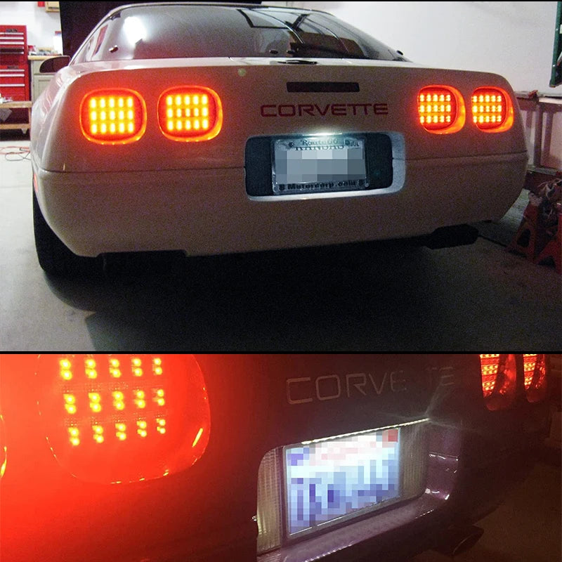 iJDM For Chevy Corvette C4 C5 C6 Impala Monte Carlo Lumina SSR S10 Beretta For Pontiac Aztek Fiero Firebird License Plate Light