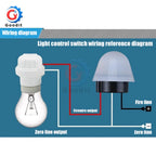 Waterproof Sensitive Auto Photo Switch AS-20 DC 12V AC 110V 220V 10A On/Off Photocell Street Light Switch Sensor Switch Tools