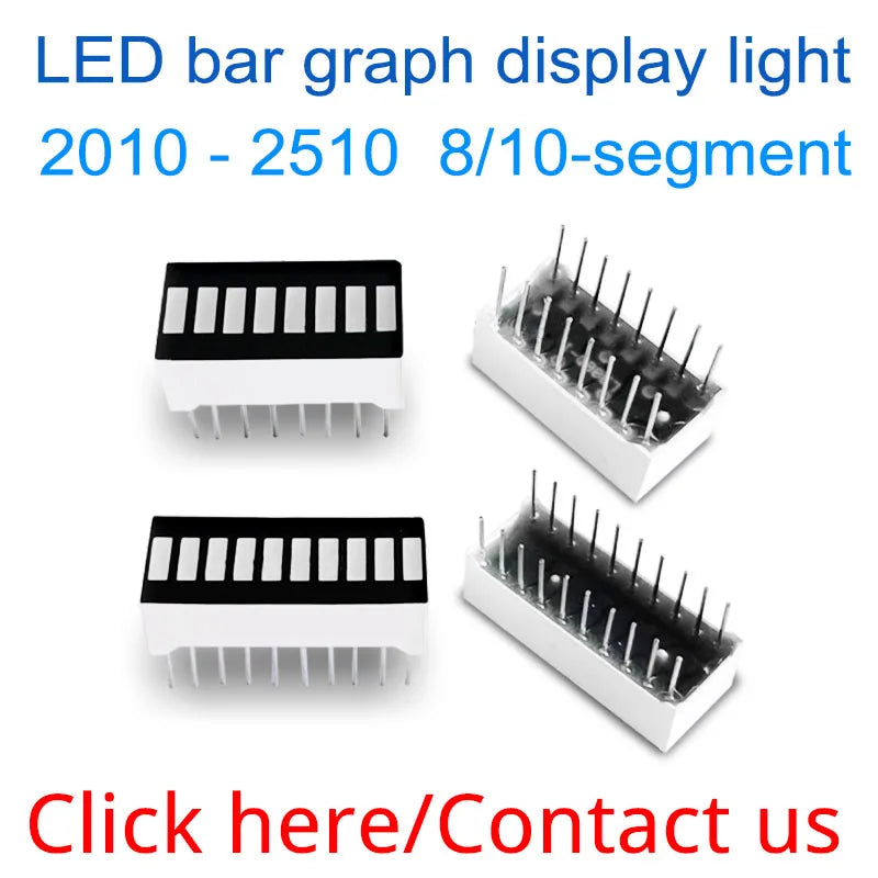 LoCNService 30PCS 0.8Inch Digital Tube LED Display 1 Bit Red Yellow Green Blue White Common Anode / Cathode 7 Segment 0.8 inch