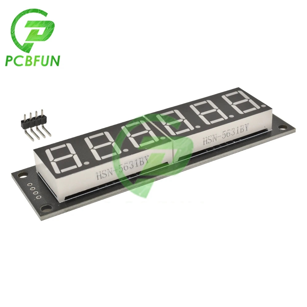 0.56 Inch TM1637 6 Digit 7 Segment 5V Digital Tube Module White/Red/Yellow/Green/Blue LED Display Module For Arduino