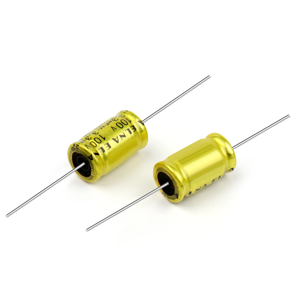 10Pcs 100V Horizontal Speaker Audio Capacitor Non Polarity Frequency Divider Crossover Polypropylene 1UF 1.5UF 2.2UF 3.3UF 4.7UF