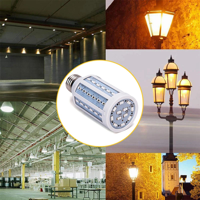 5W 10W 15W 20W E27 LED Bulb SMD5730 Corn Bulb Lamps Red Yellow Bule Pink Green Garden Lawn Landscape Decorative Light Bulbs