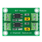 PC817 2 4 Channel Optocoupler Isolation Board Voltage Converter Adapter 3.3V to 5V Module 3.6-30V Driver Photoelectric Isolated
