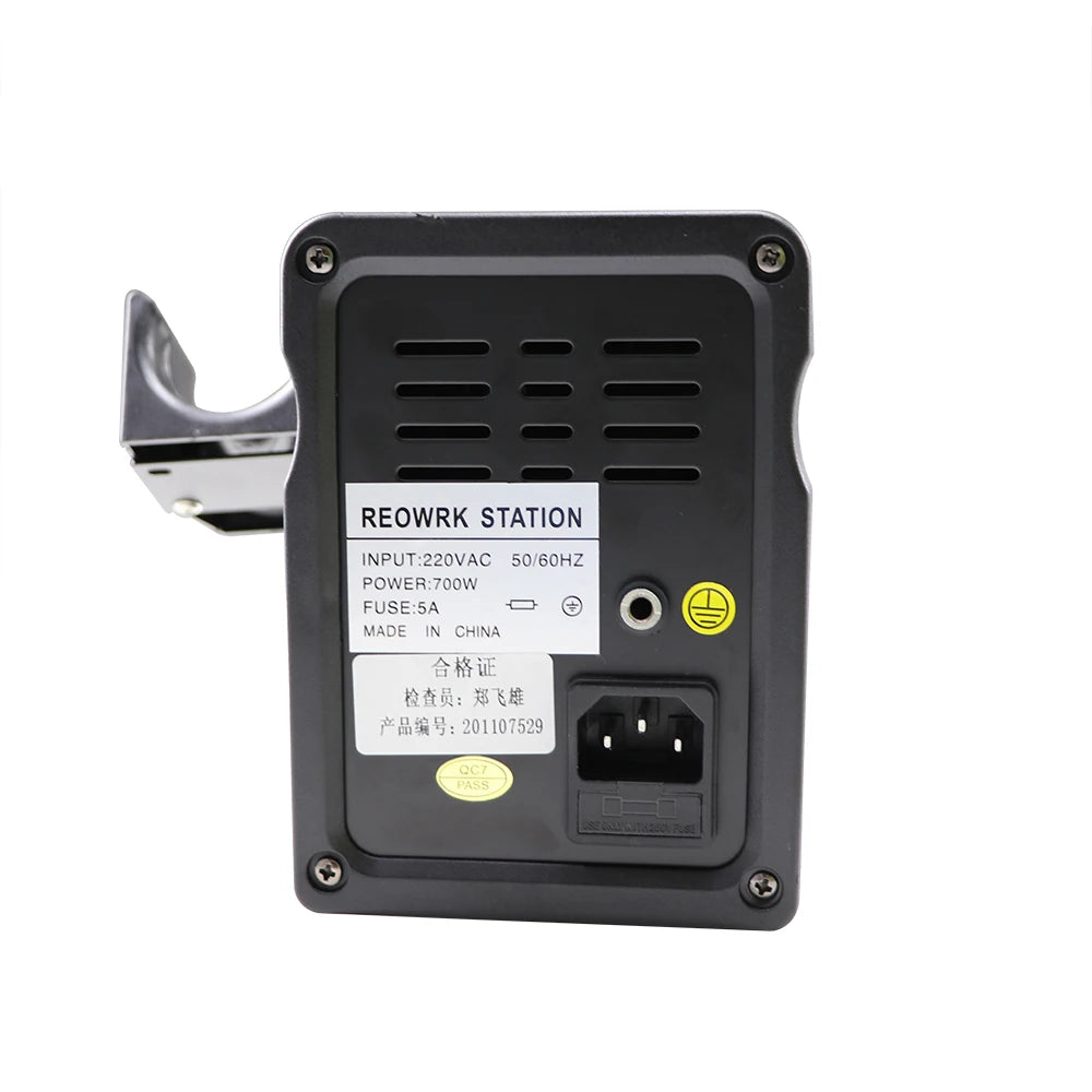 858D Rework Solder Station LED Digital Hot Air Heat Gun ESD Soldering Desoldering Station 700W Computer Phone Ultra-fast Heating