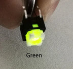 10PCS 6X6X7.2mm illuminated Momentary Tact Switch Button No Loacking 6Pin DIP LED 12V Mini Push Button Switch