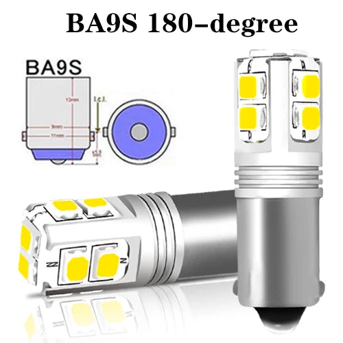 iJDM Canbus Car Lights BA9S BAX9S BAY9S LED For car Reverse Lights or Parking Lights,H21W H6W T4W License Plate Lights 12V-24V