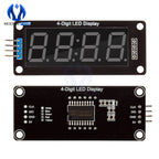 TM1637 LED Display Module for Arduino 4 Digit 7 Segment 0.56 inch Time Clock Indicator Tube Module Red Blue Green Yellow White