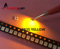 100PCS/lot SMD LED 2835 Yellow 0.2W 2.0-2.6V 580-590NM PLCC-2 SMD/SMT 2V 3.5*2.8*0.8MM 60Ma 3528 2835 led