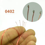 0.1mm Wired Chip Led SMD 0201/0402 3V Led Lamp Models Train Pre-soldered Micro Litz
