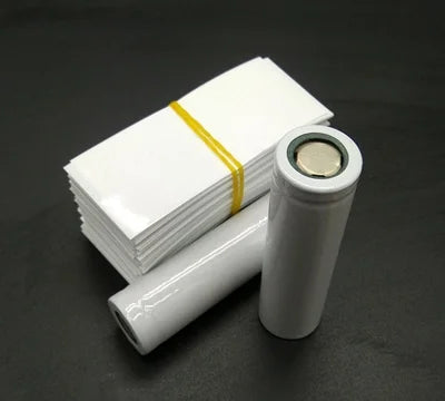 100pcs 18650 Battery Wrap Sleeve Heat Shrink Shrinkable Tube Insulated Multicolor Battery Skin PVC FilmTape Protector Cover Pipe