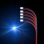 10PCS 12V Wired Led Smd 0805 Led Lamp Flashing Models Train Pre-Soldered Micro Litz with Resistance for Train Railway Landscape