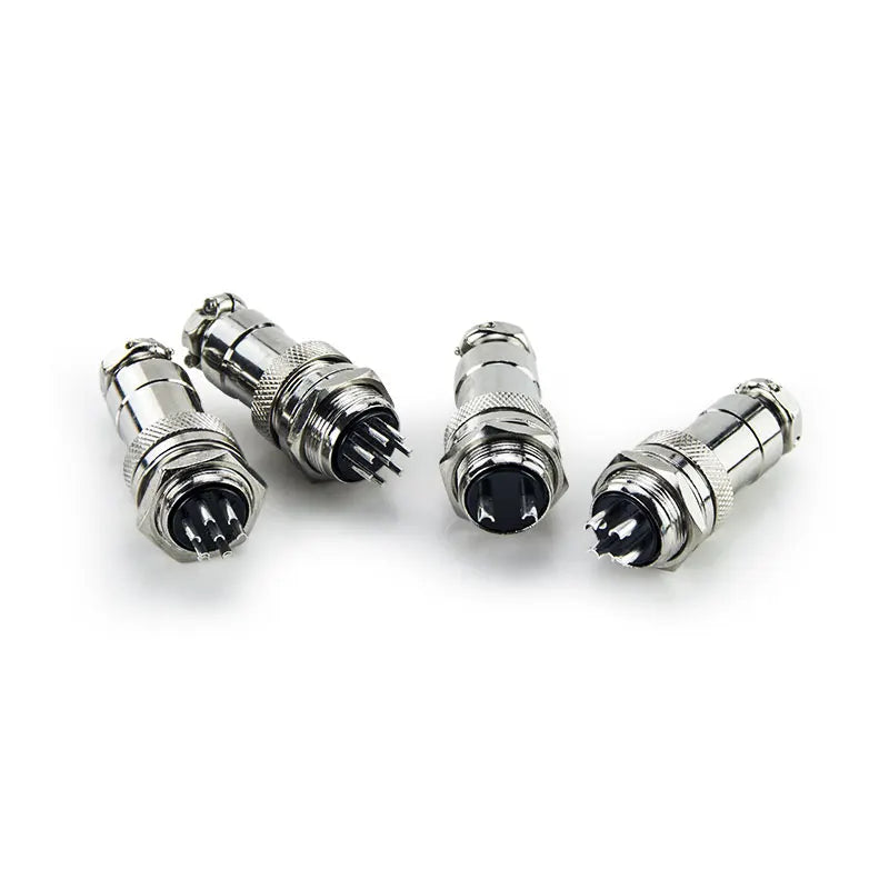 1set GX20 Aviation Connector Male Plug Female Socket Circular Connector 2/3/4/5/6 Pin Wire Panel Connector