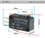 5PCS Momentary Micro Limit Switch CHZJTTDQ V-15.V-151.V-152.V-153.V-154.V-155.V-156   Travel switch limit switch silver contact