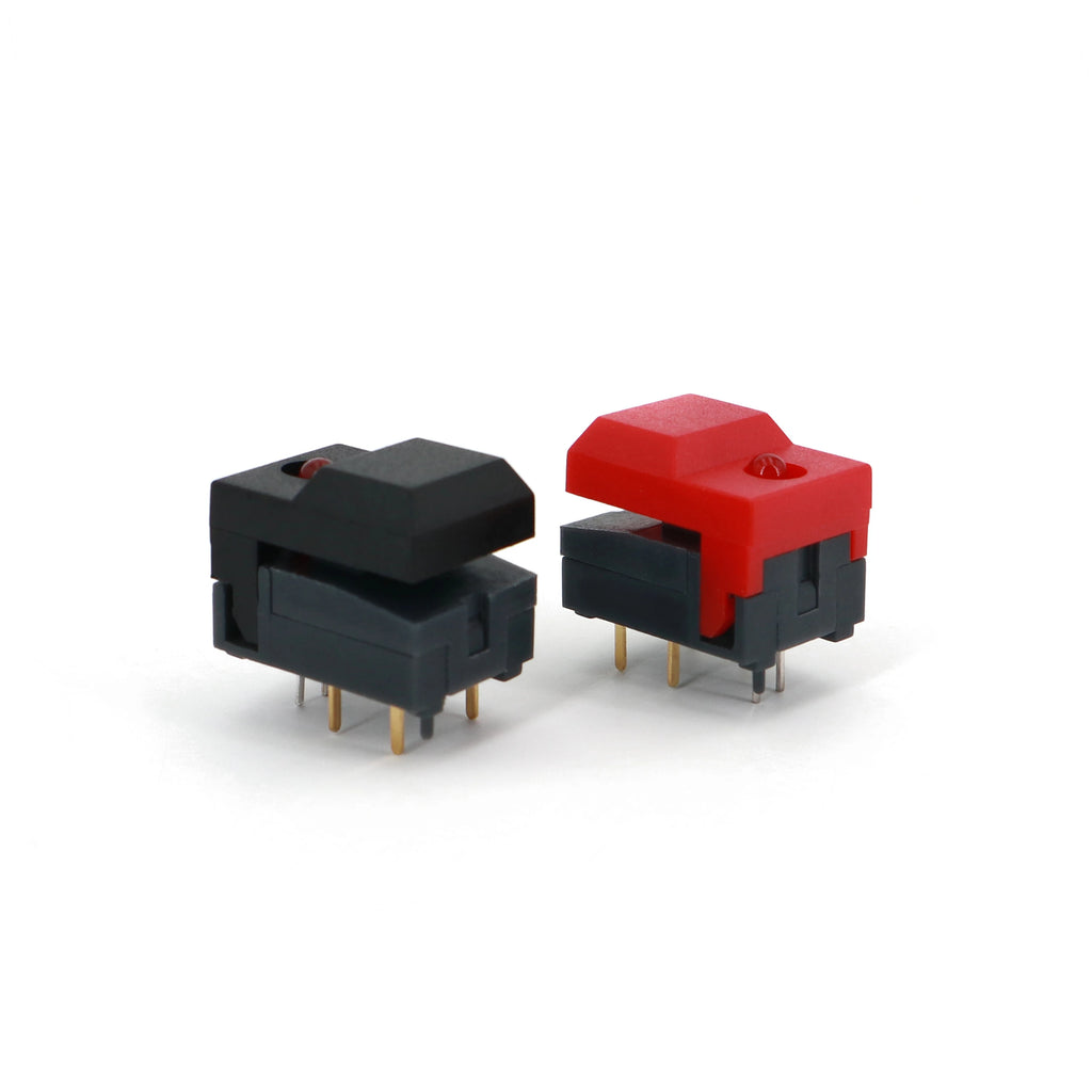 10Pcs PB86-A1 6Pin With LED Momentary SPDT Square Push Button Tact Switch for Stage Equipment Control