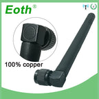 Eoth Wholesale Pure Copper 2.4GHz Antenna WIFI 3dBi SMA Male 2.4 GHz Antenna Wi-Fi Antenne Black for Wireless Wi-Fi Router