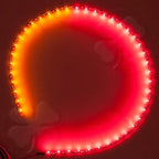 2x Dual Color LED flex Fender Channel Strip Red White Can Am Spyder f3s ryker dual color 3528 Orange LED strip Light