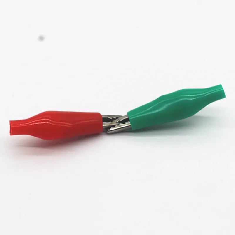 6Pcs Alligator Clips Electrical DIY Test Leads Alligator Double-ended Crocodile Clips Roach Clip Test Jumper Wire 28mm